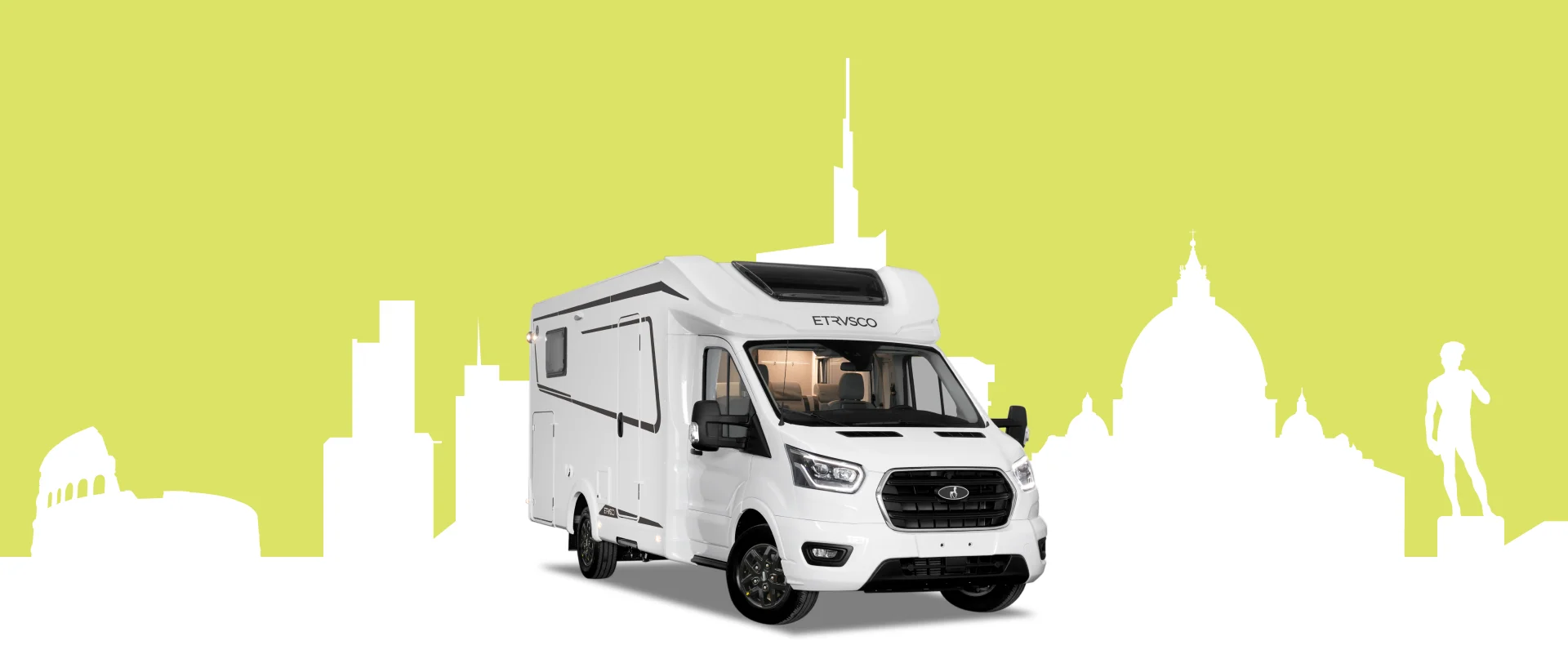 Delintegreret Ford – Autocamper fra Etrusco med moderne design og rummelig opholdsområde til komfortable rejser.