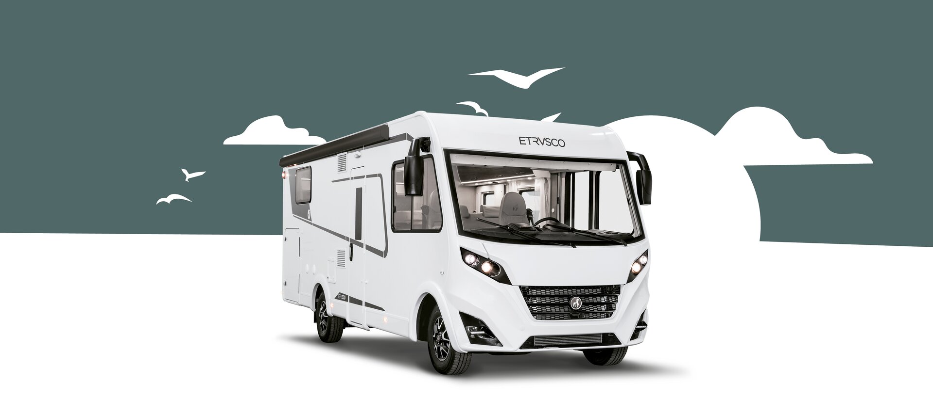 Integriertes Fiat Wohnmobil von Etrusco – Stilvolles und komfortables Wohnmobil für Reisen und Camping.